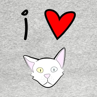 i love cat , cats T-Shirt